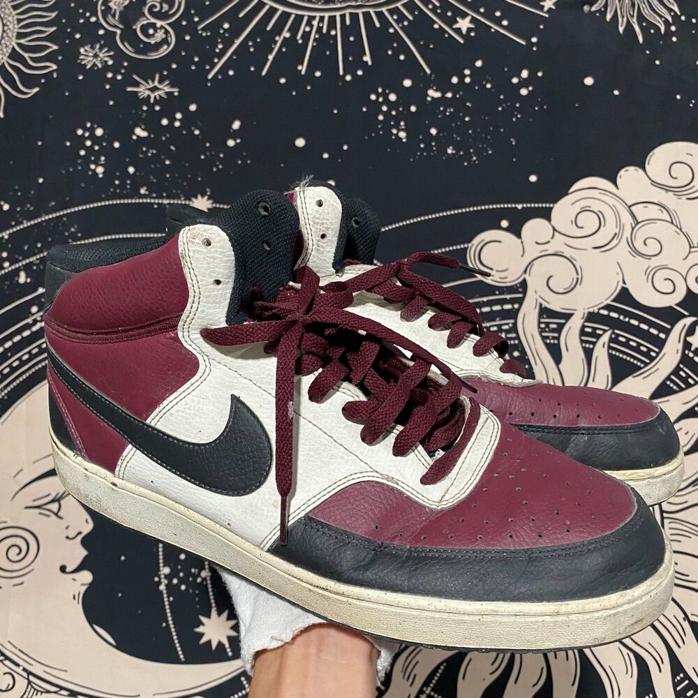 Nike Court Vision Mid NN DN3577-600 Athletic Sneaker Mens 13 Red Leather Running